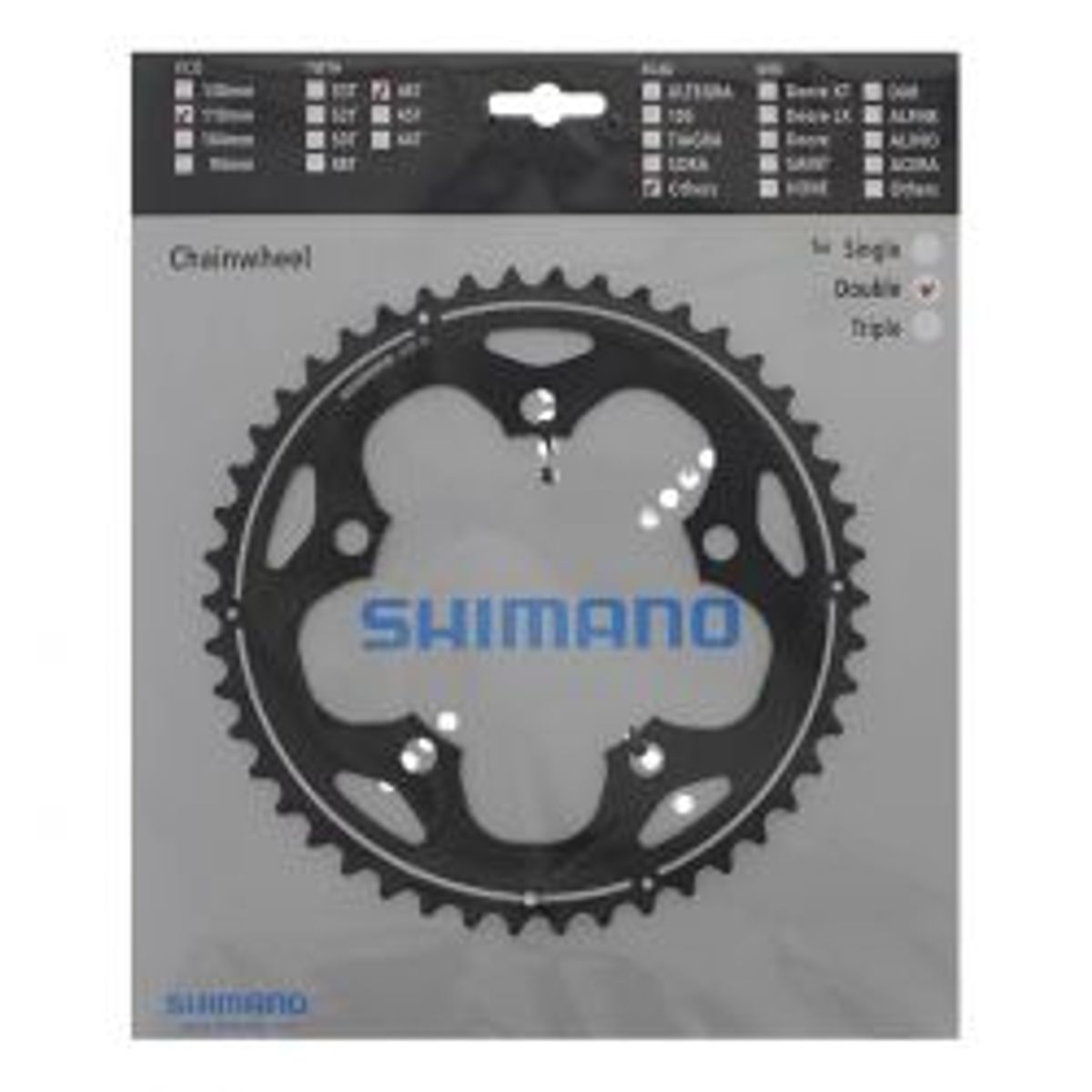 Shimano Klinge Fc-cx50 110mm Sort 10-sp 46t - Cykel klinge