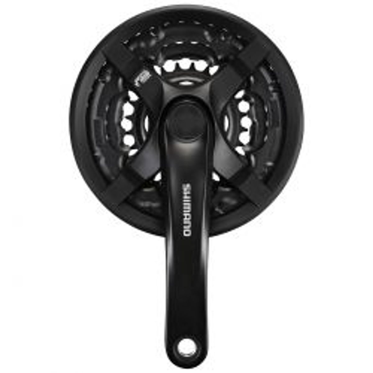 Shimano Kranksæt 6/7/8sp Trippel 170 Sort, 42/34/24t 170mm W/cg, 6/ - Kranksæt