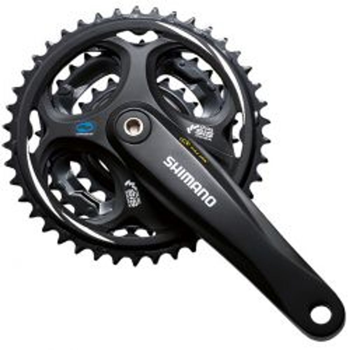 Shimano Kranksæt 7/8sp Trippel 170mm Sort, 42/32/22t 170mm, 8-sp - Kranksæt