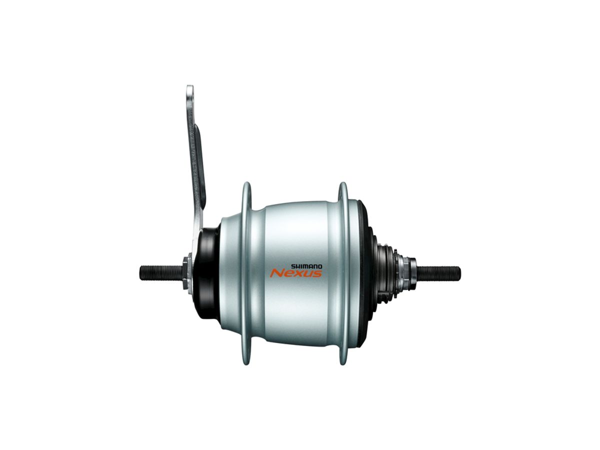 Shimano Nexus - Bagnav med 8 gear og fobremse - Type SG-C60018-CAS - Sølv