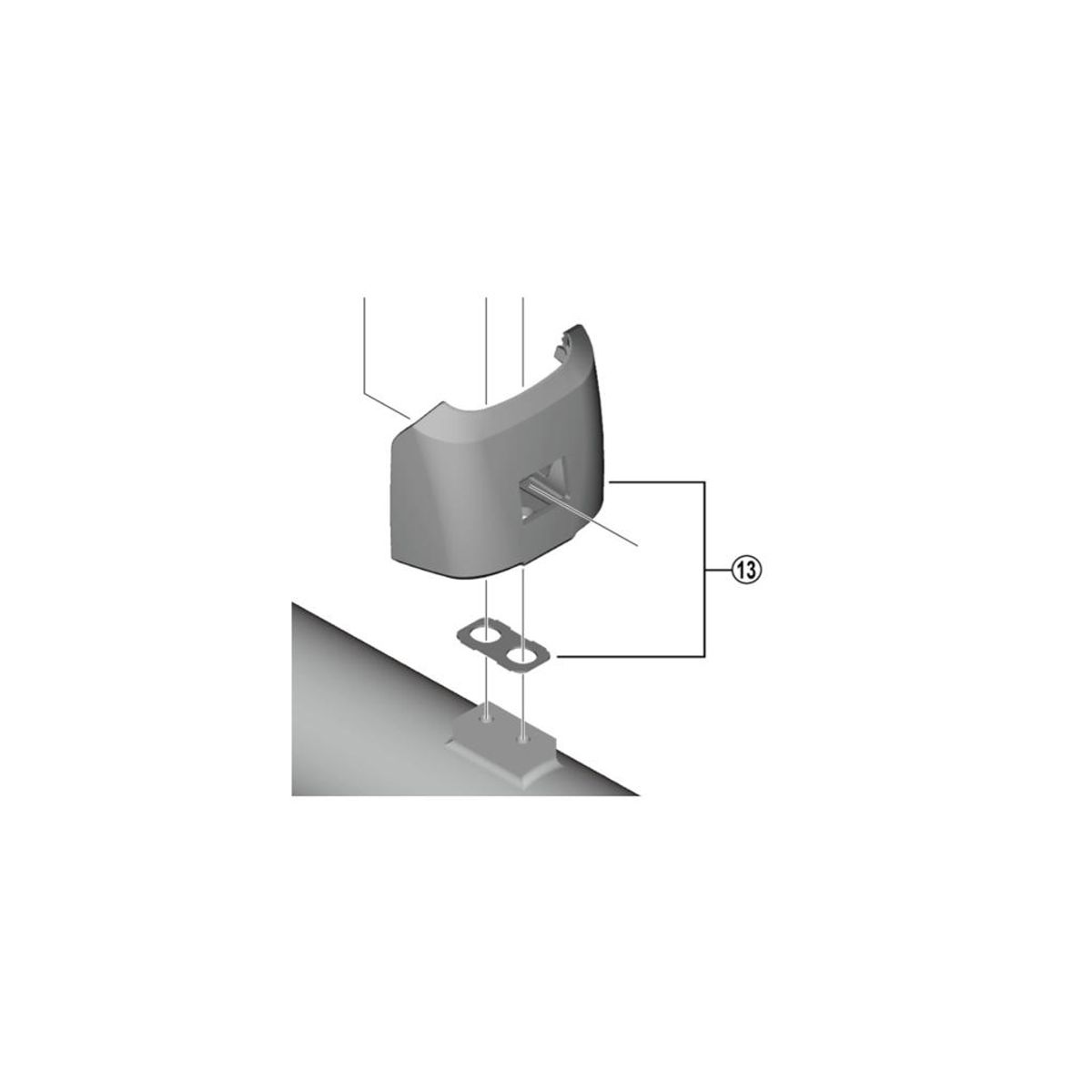 Shimano Steps - Batteriholder nedre del til batteri - BM-EN600