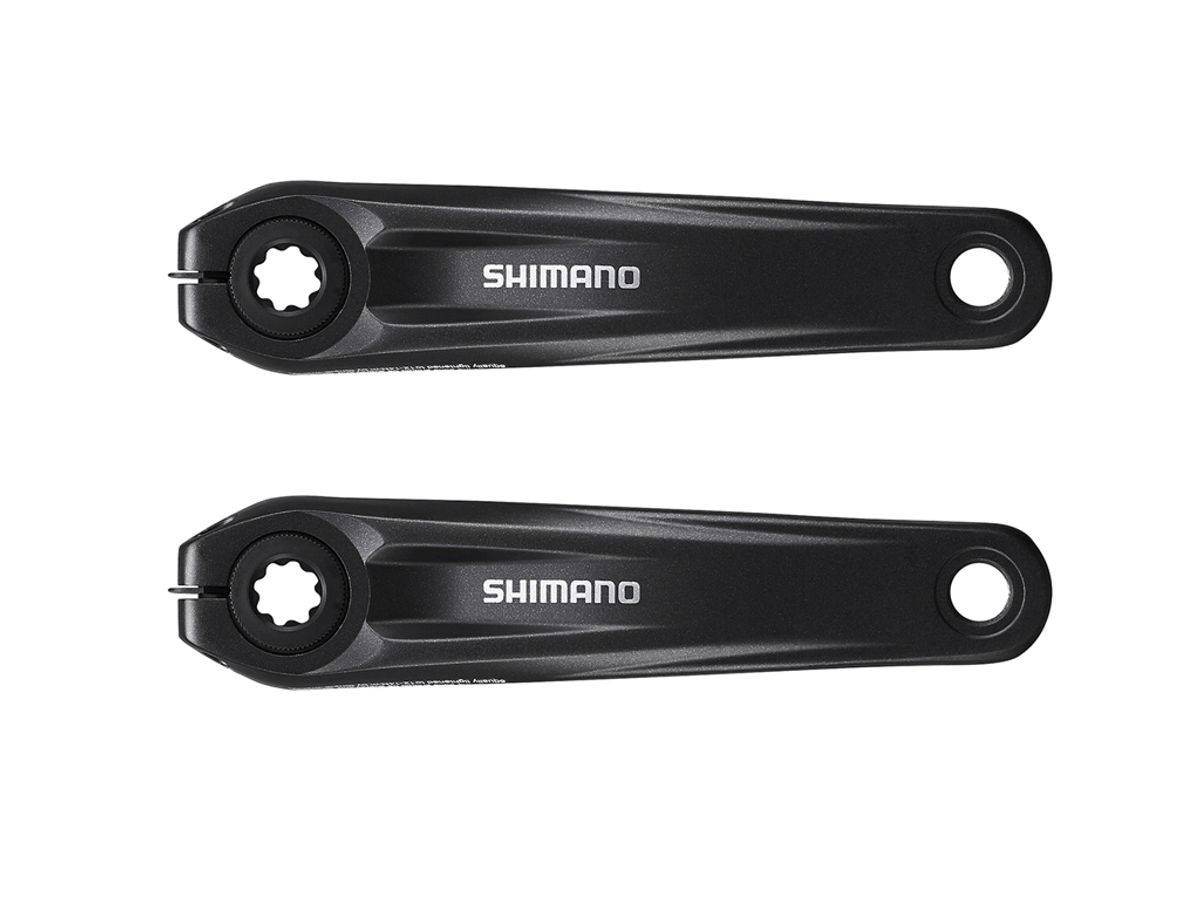 Shimano Steps - Pedalarmset FC-E8000 - 170 mm - Sort - Uden klinge