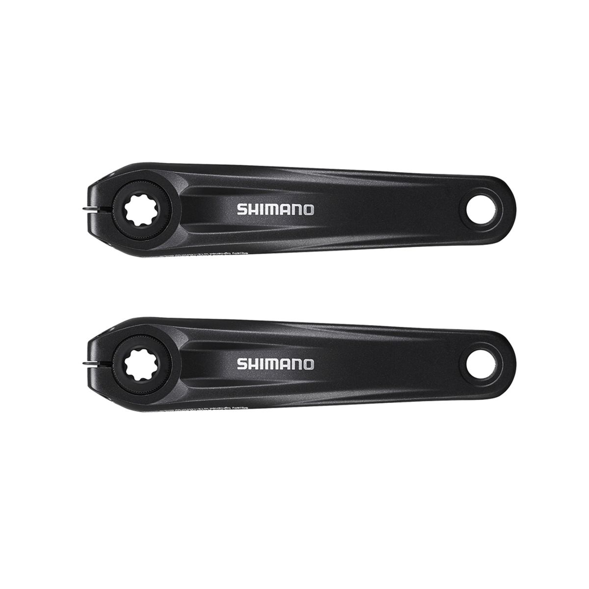 Shimano Steps - Pedalarmset FC-E8000 - 175 mm - Sort - Uden klinge