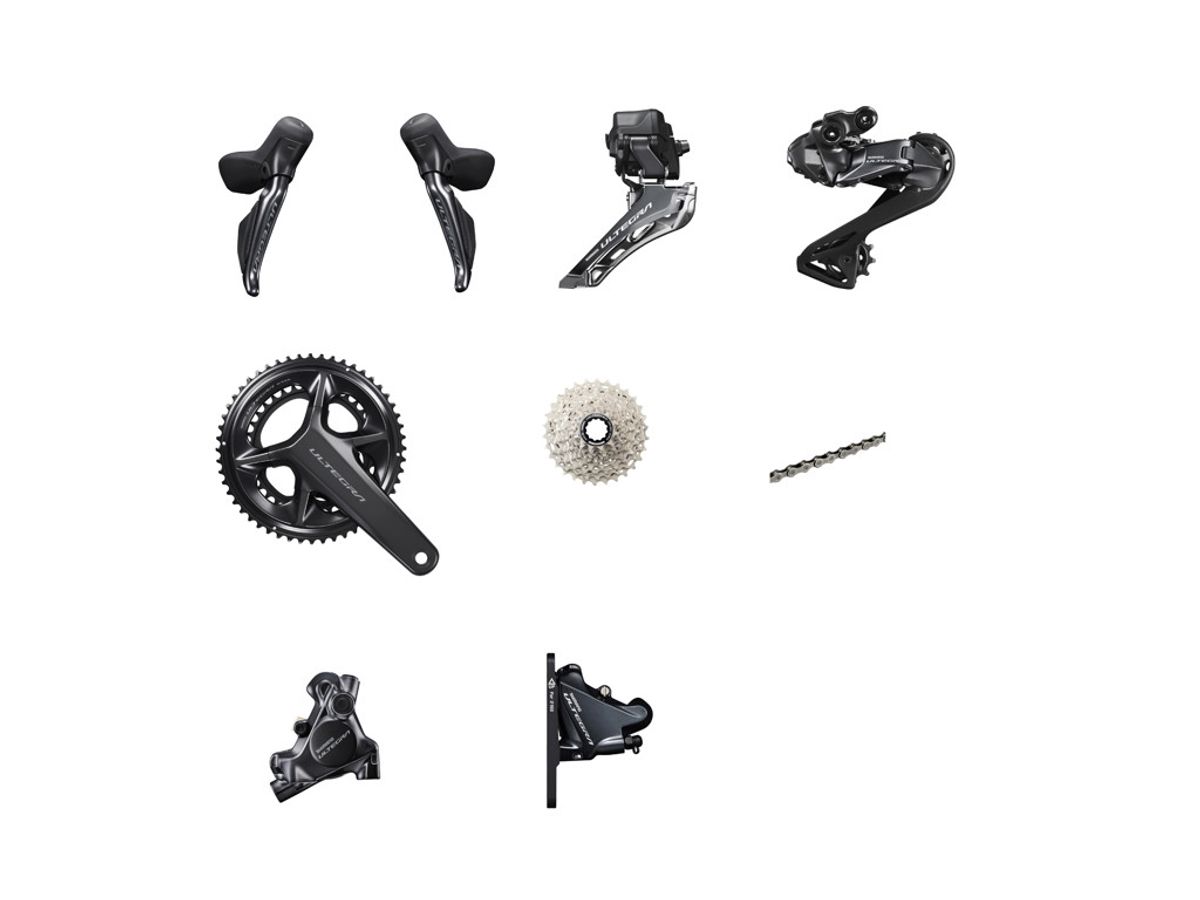 Shimano Ultegra DI2 8170 Geargruppe type 1 - 12 gear elektronisk - Hybrauliske bremser