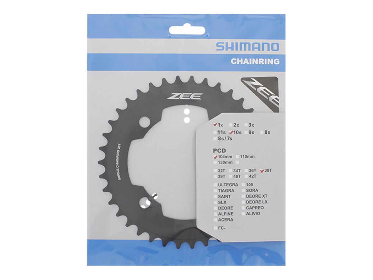 Shimano Zee - 38 tands klinge MTB - BCD104 - Sort - FC-M640