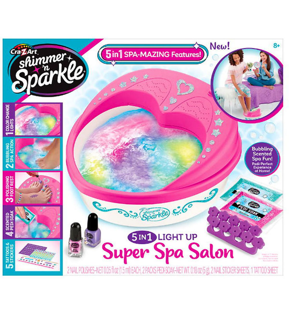 Shimmer N Sparkle 5-In-1 Light Up Spa Salon