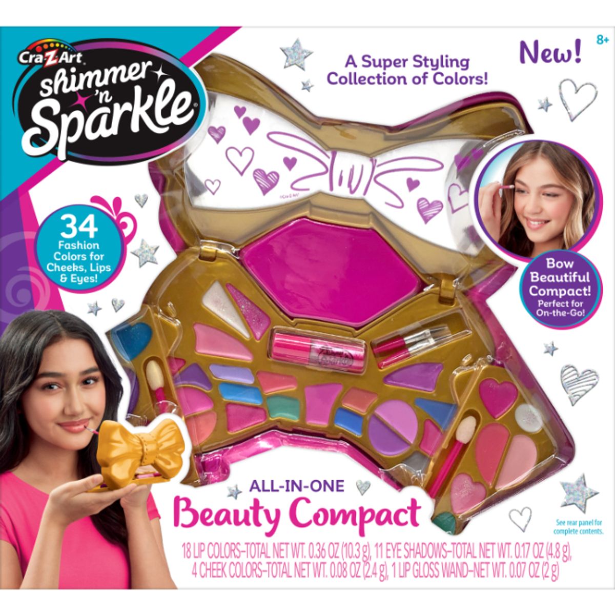 SHIMMER N SPARKLE BOW BEAUTIFUL COMPACT