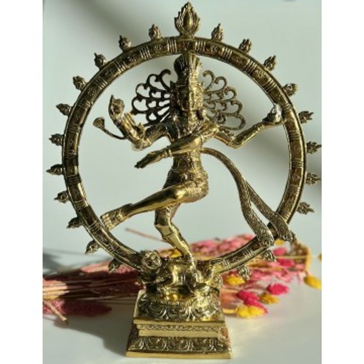 Shiva Nataraja guld - 34 cm - Shiva figurer - GodKarmaShop