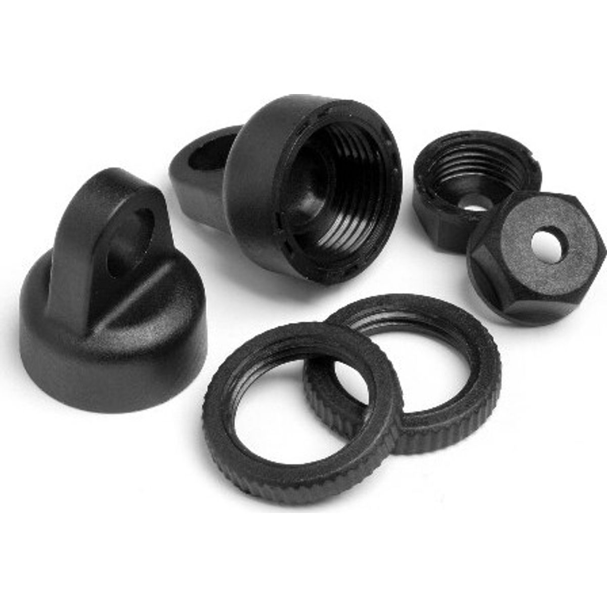 Shock Cap And Preload Collar Set - Hp100317 - Hpi Racing