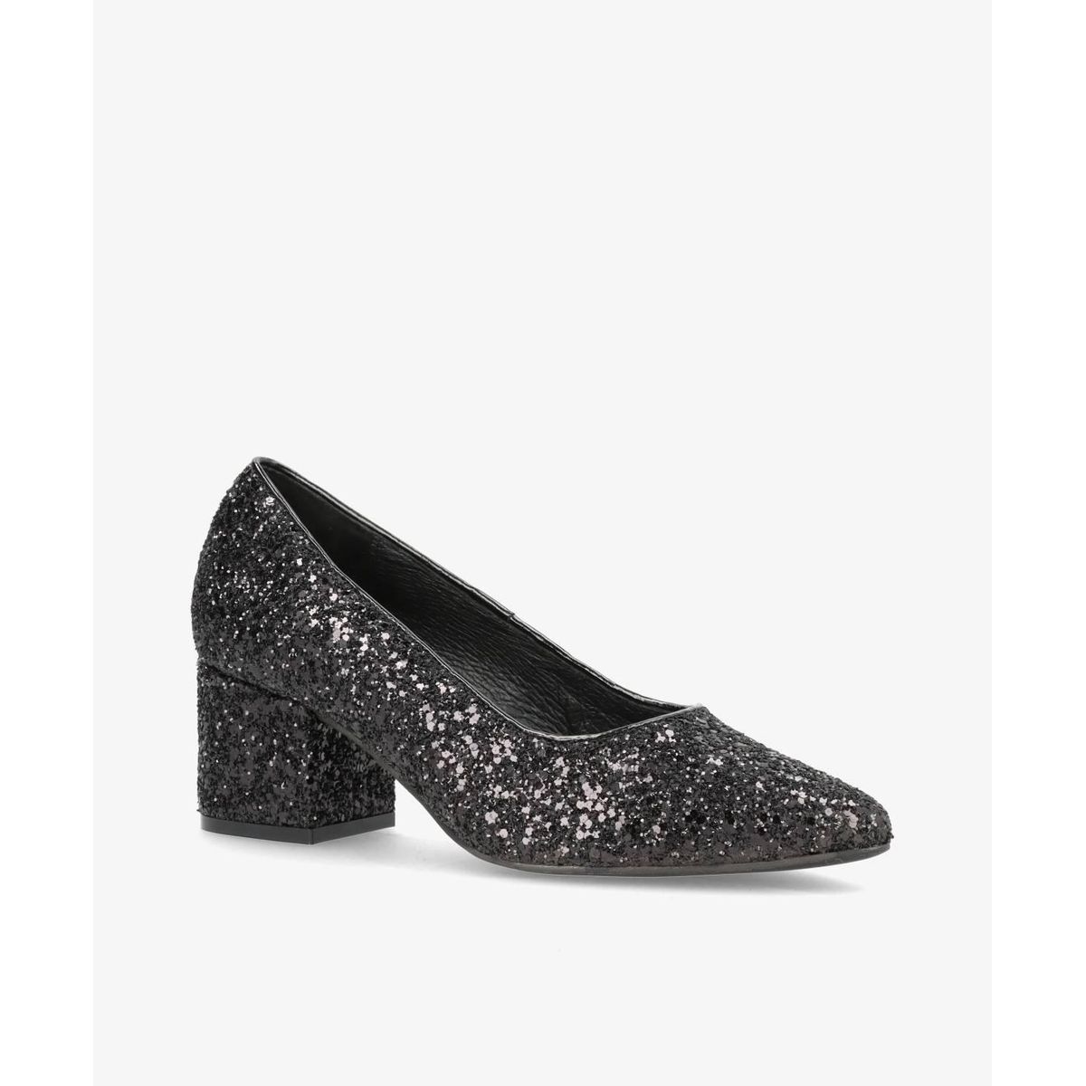 Shoedesign Copenhagen Isabel sort glimmer pumps