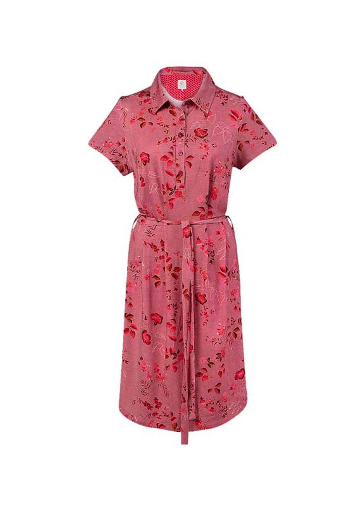 Short Sleeve Nightdress Tokyo Blossom Red-X-Small