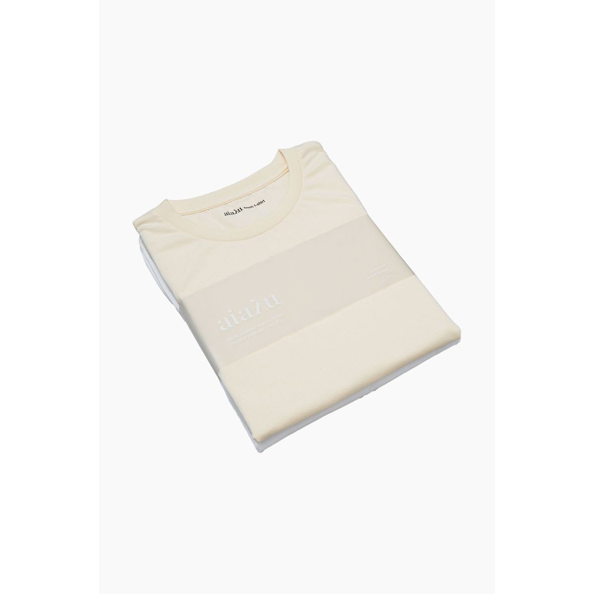 Short Sleeve Two Pack - White & Undyed - Aiayu - Creme M