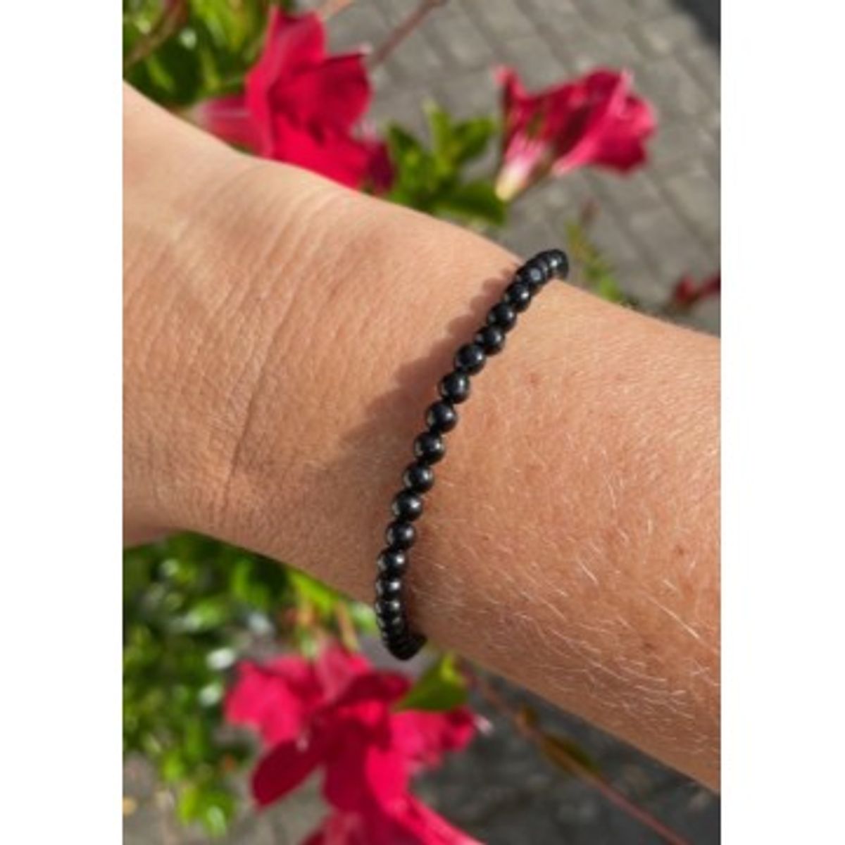 Shungite armbånd 4 mm - Shungite - GodKarmaShop