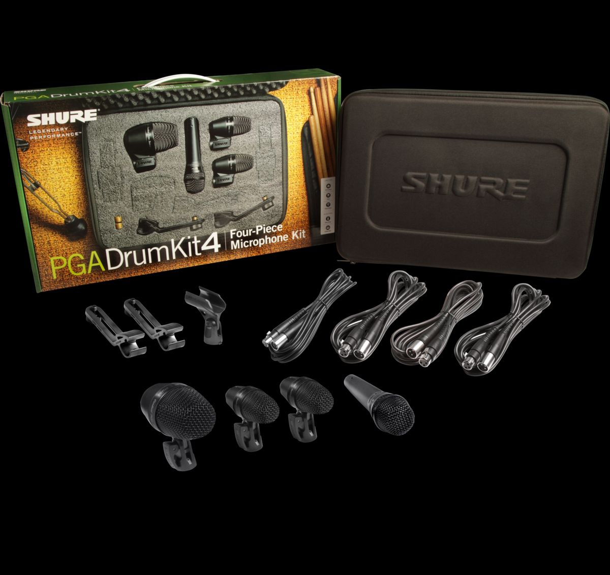 Shure PGA Drumkit 4 Tromme Mikrofonpakke