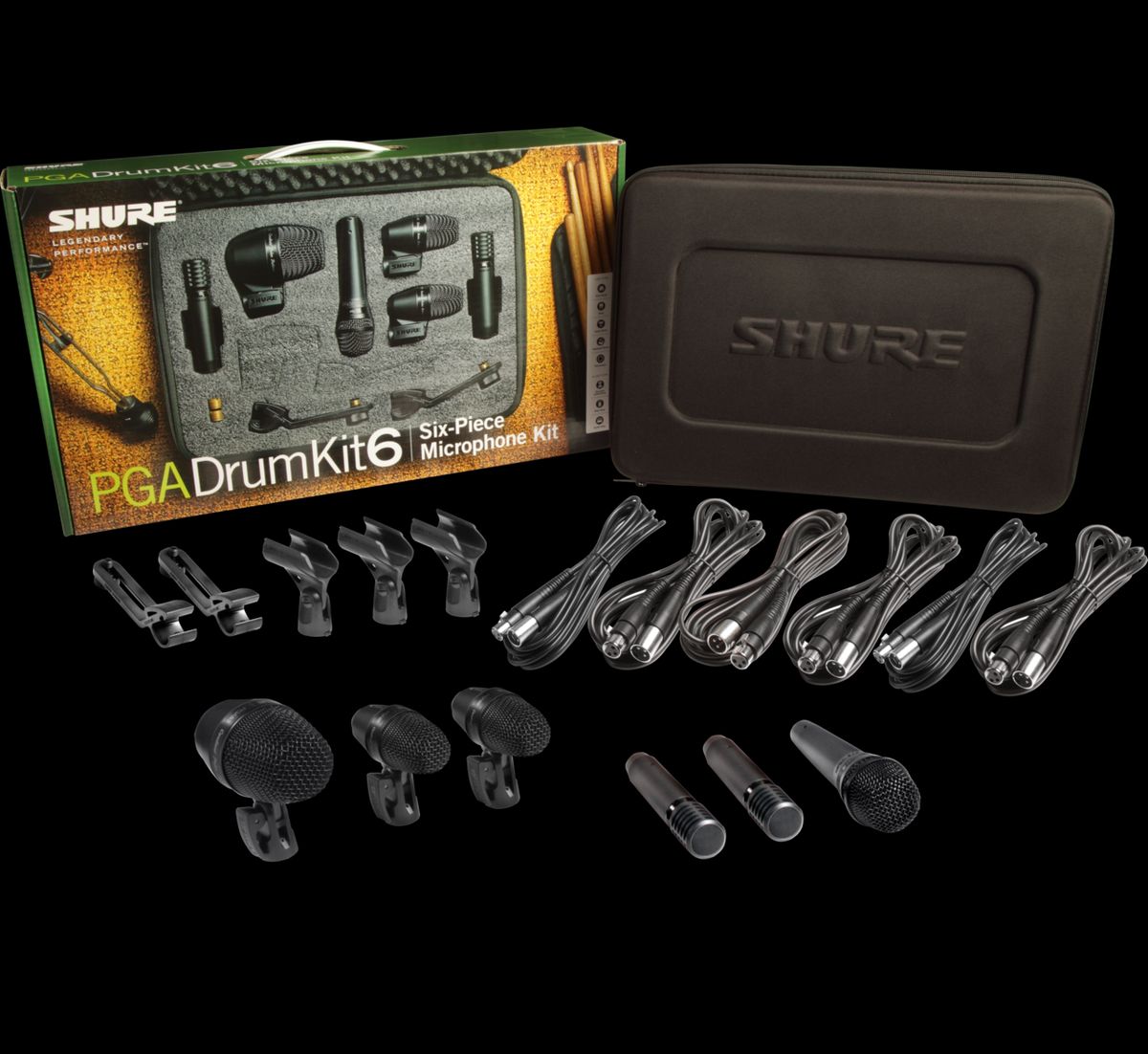 Shure PGA Drumkit 6 Tromme Mikrofonpakke