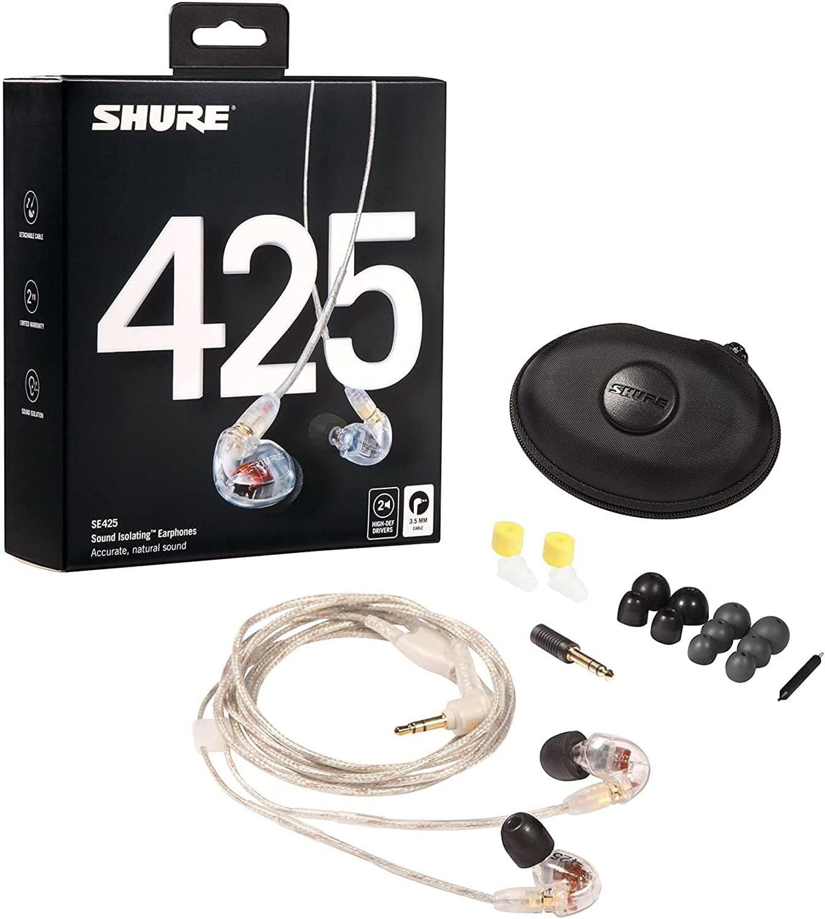 Shure SE425-CL In-Ear hovedtelefoner - Clear