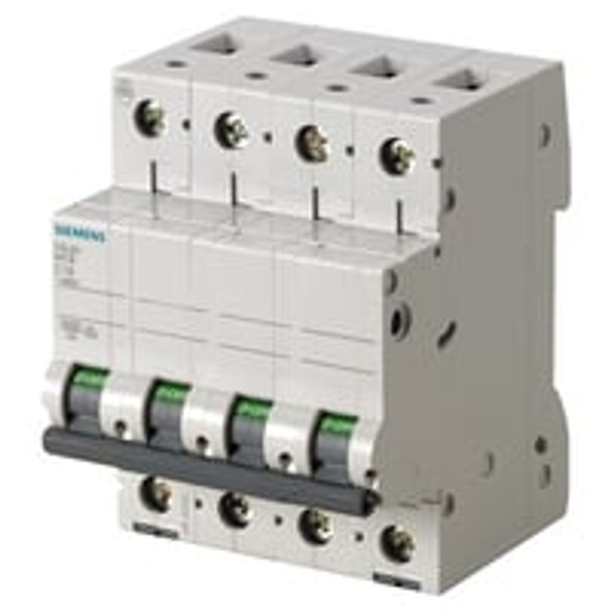 Siemens 5SL6 - Automatsikring, C 13A, 400Vac, 3P+N, 6kA, 4 modul