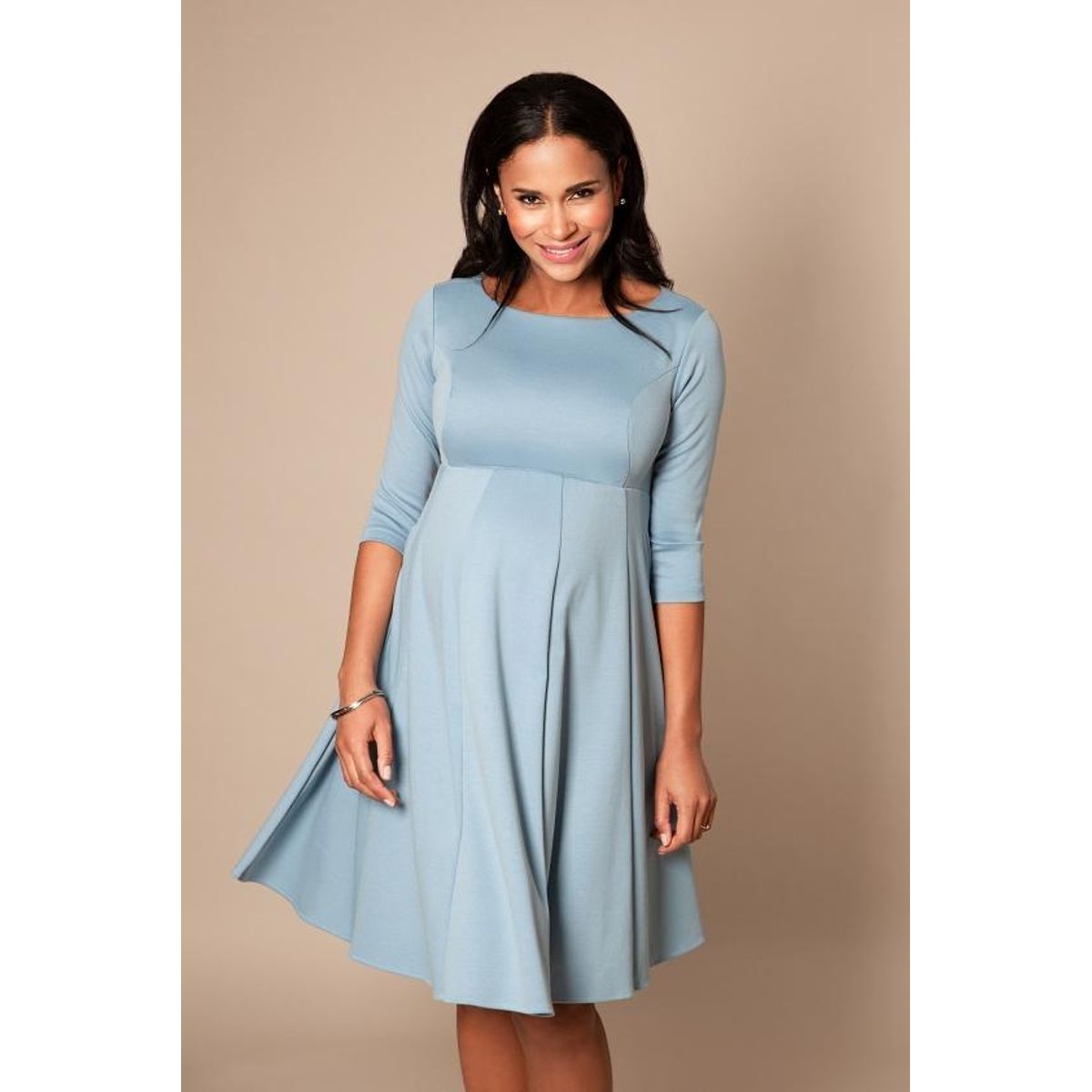 Sienna kjole til gravid fra Tiffany Rose (cashmere - blå) - Tiffany Rose - Dress - Buump