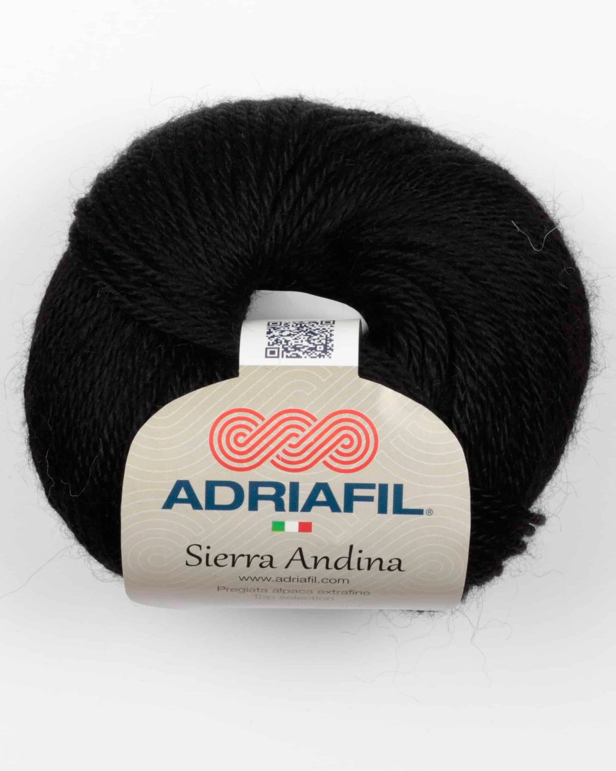 Sierra Andina fra Adriafil i flere farver - 01 sort - 100% Alpaka