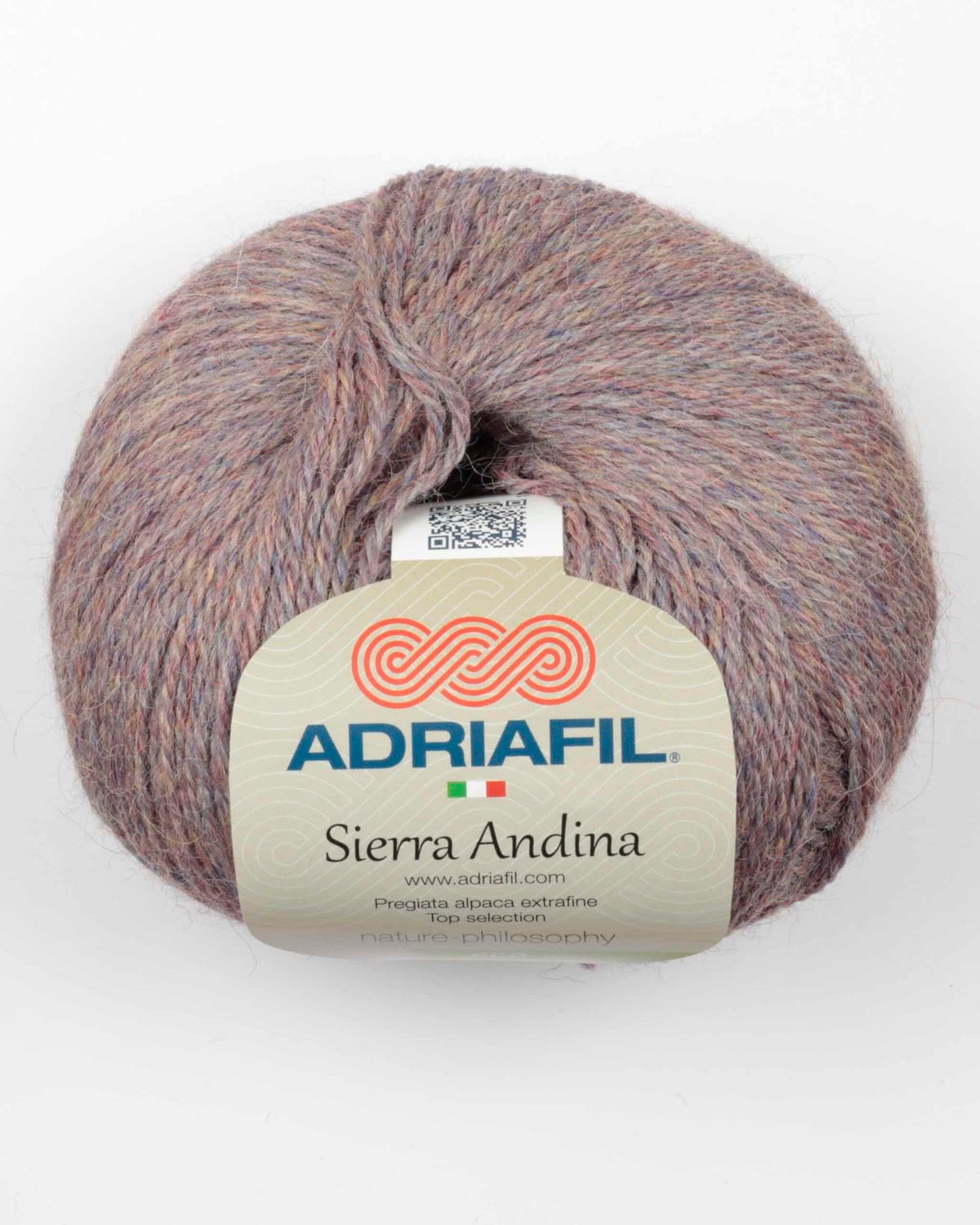 Sierra Andina fra Adriafil i flere farver - 92 Meleret lyselilla - 100% Alpaka