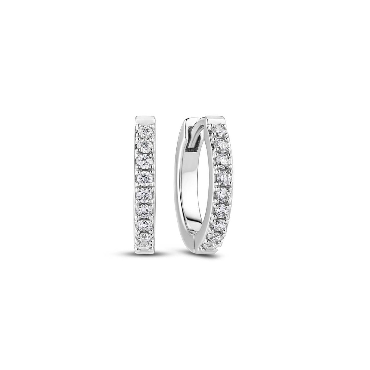 Sif Jakobs - Alba Piccolo Diamond creoler, 0,18 ct. LG 14 kt. hvidguld