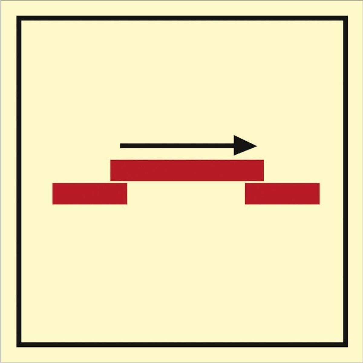 Sign IMO A class self closing sliding fire door 104231