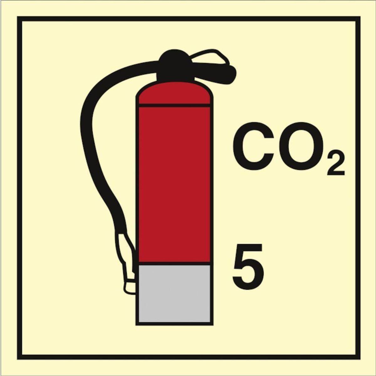 Sign IMO CO2 Extinguishers 5 104107