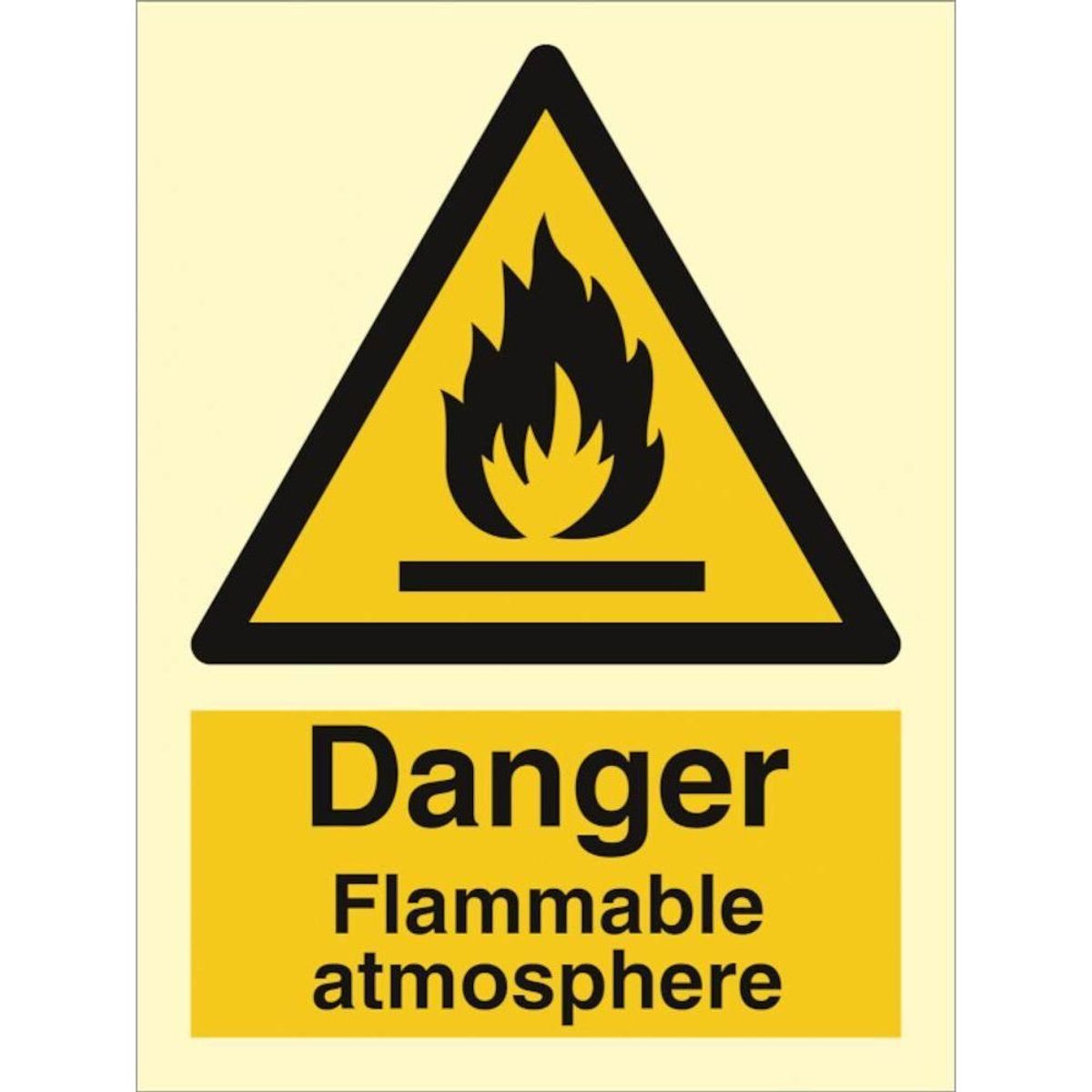 Sign IMO Danger Flammable atmosphere 107074