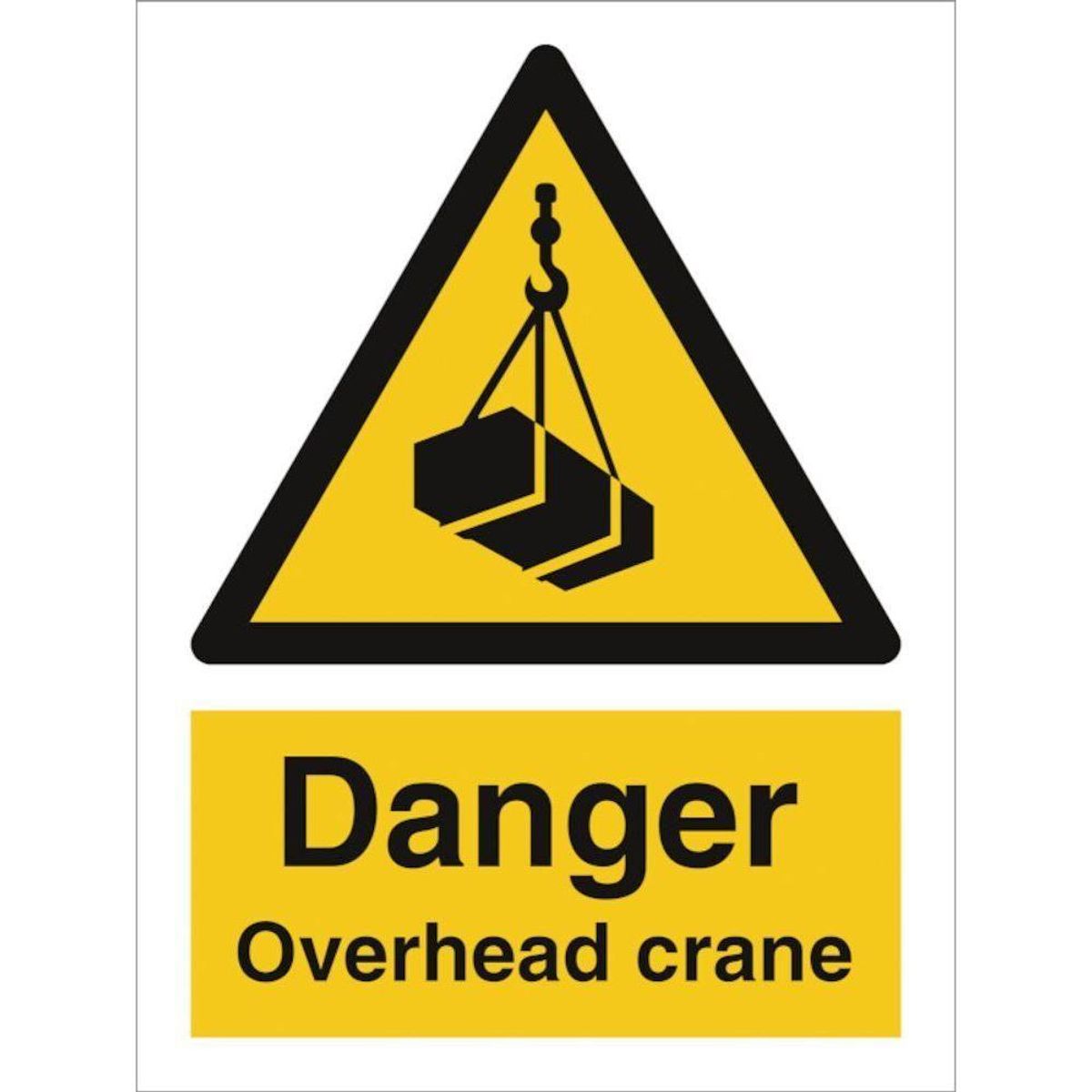 Sign IMO Danger overhead crane 107007