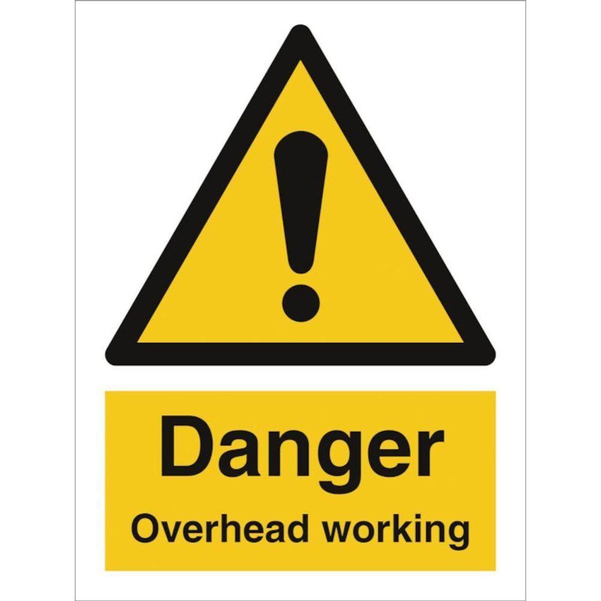 Sign IMO Danger Overhead working 107121