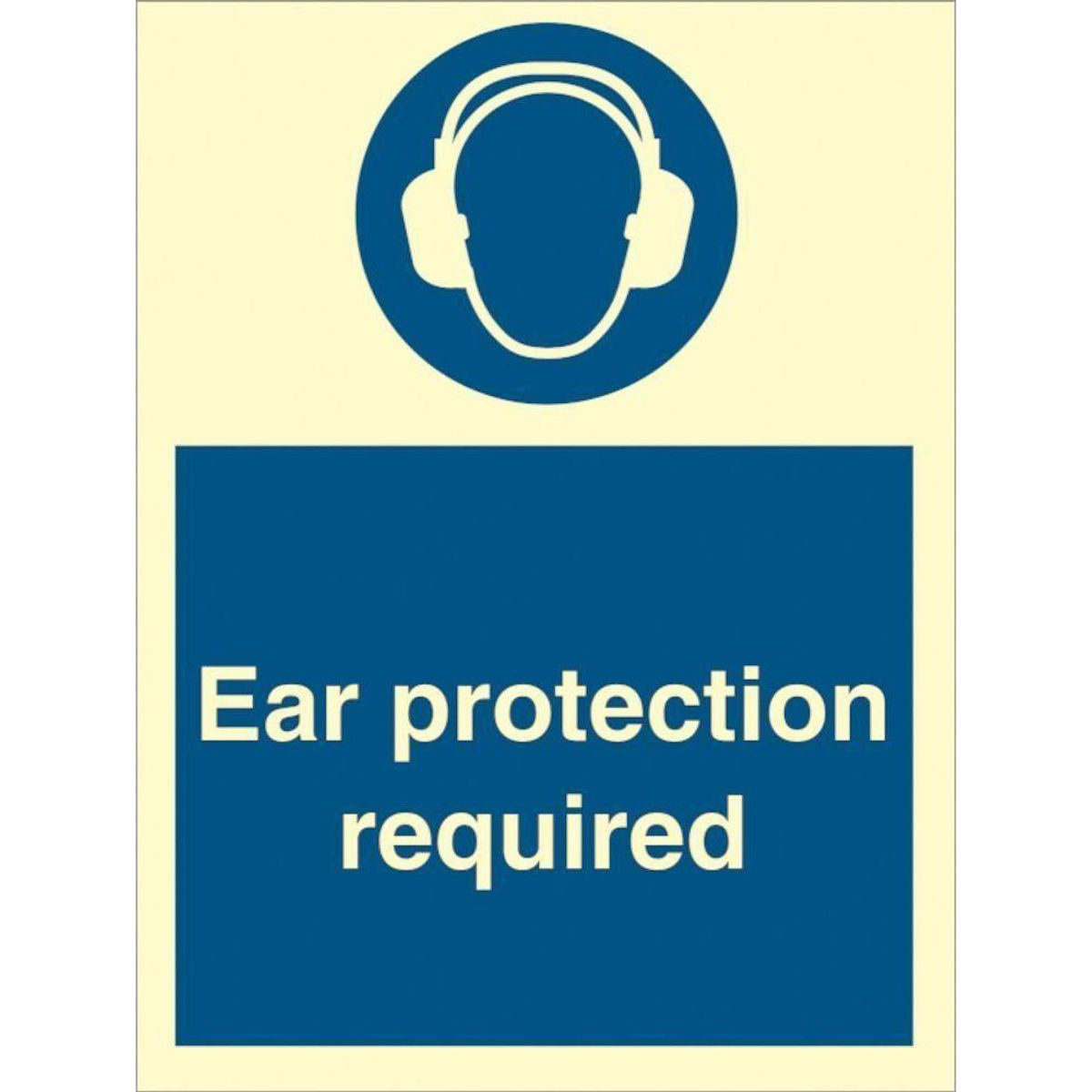 Sign IMO Ear protection required 106023