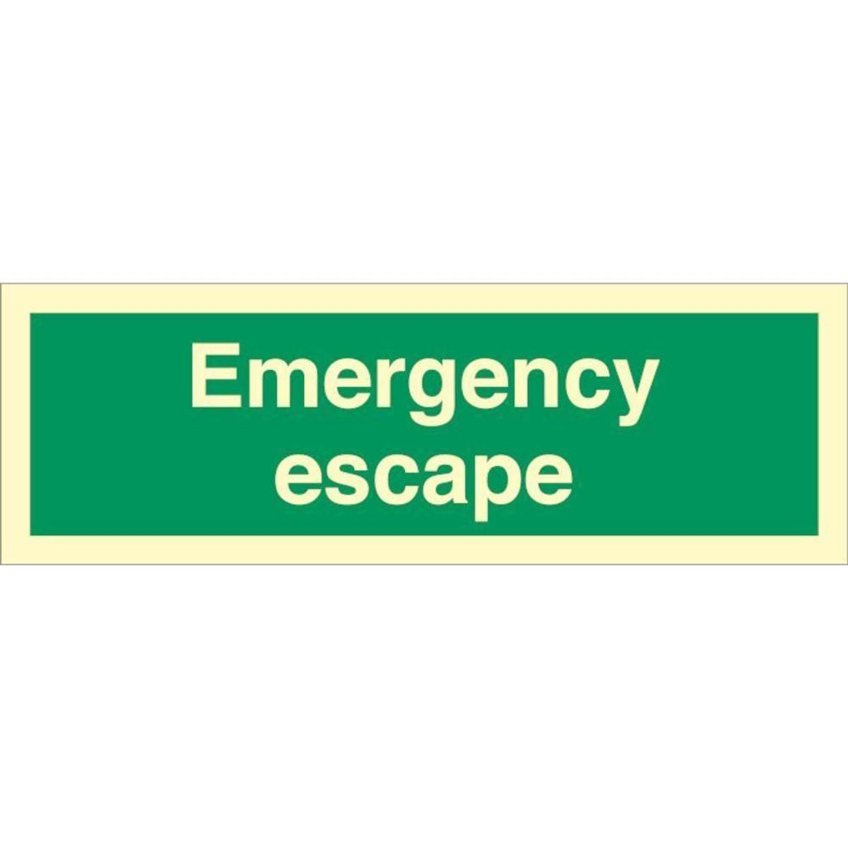 Sign IMO Emergency Escape 100095