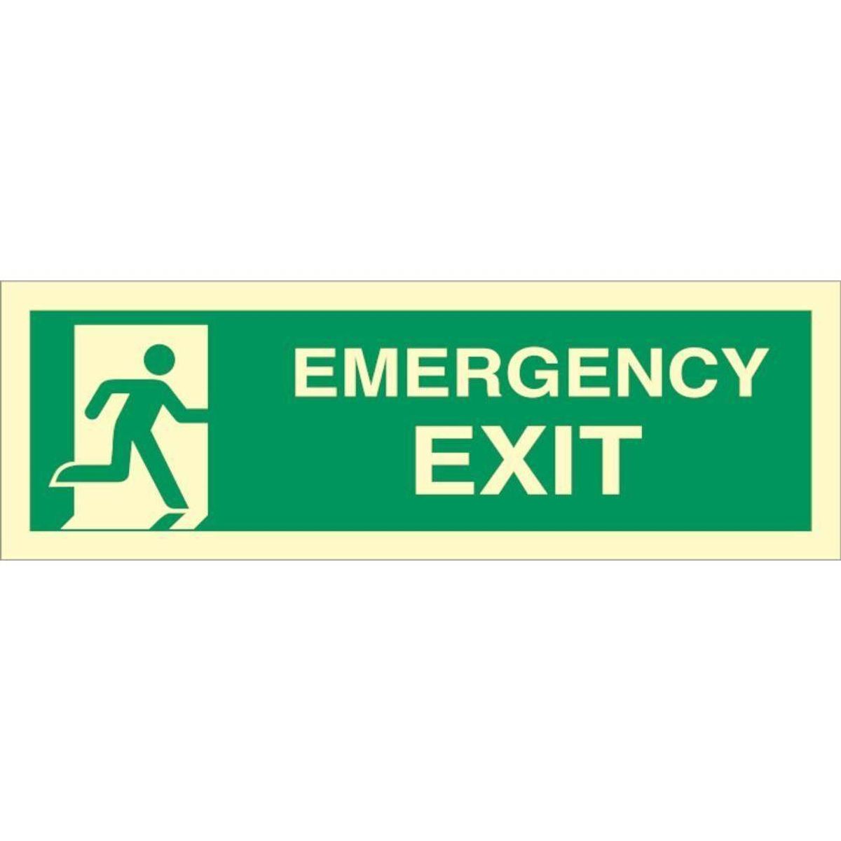 Sign IMO Emergency exit right 100024