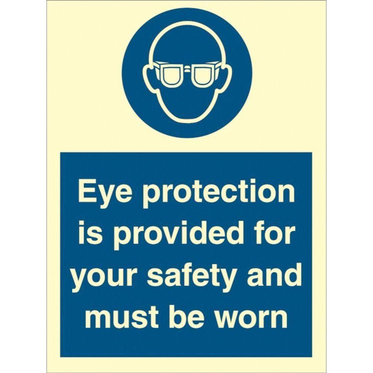 Sign IMO Eye protection is provided for your safet 106041