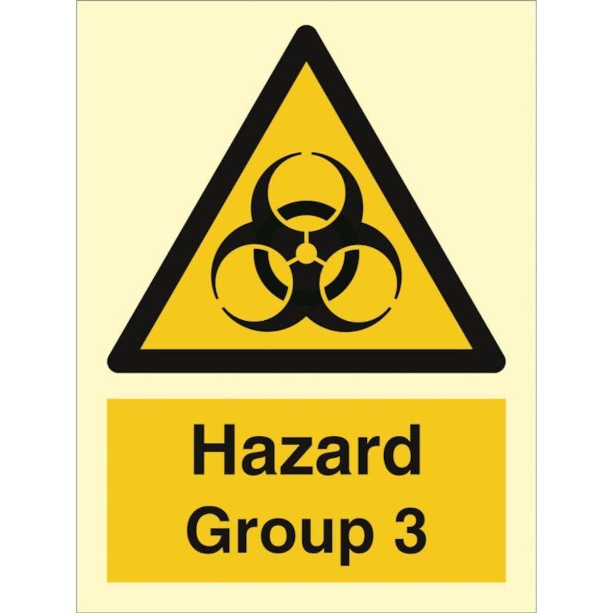 Sign IMO Hazard Group 3 107105