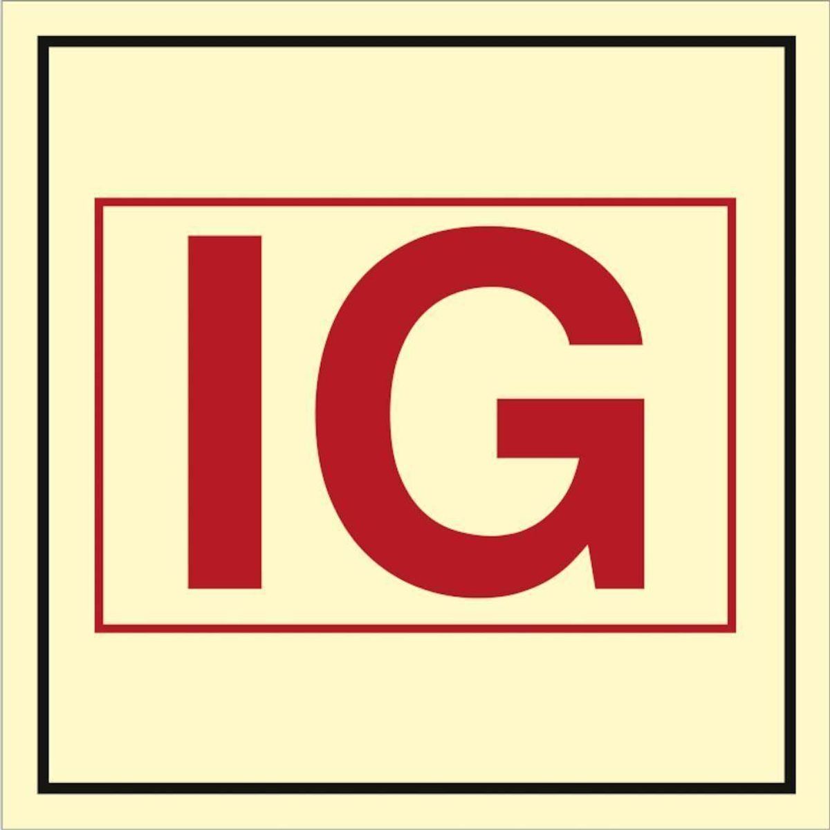 Sign IMO Inert gas installation