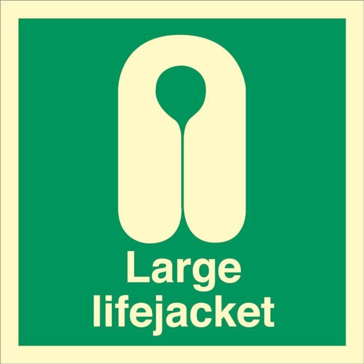 Sign IMO Large lifejacket