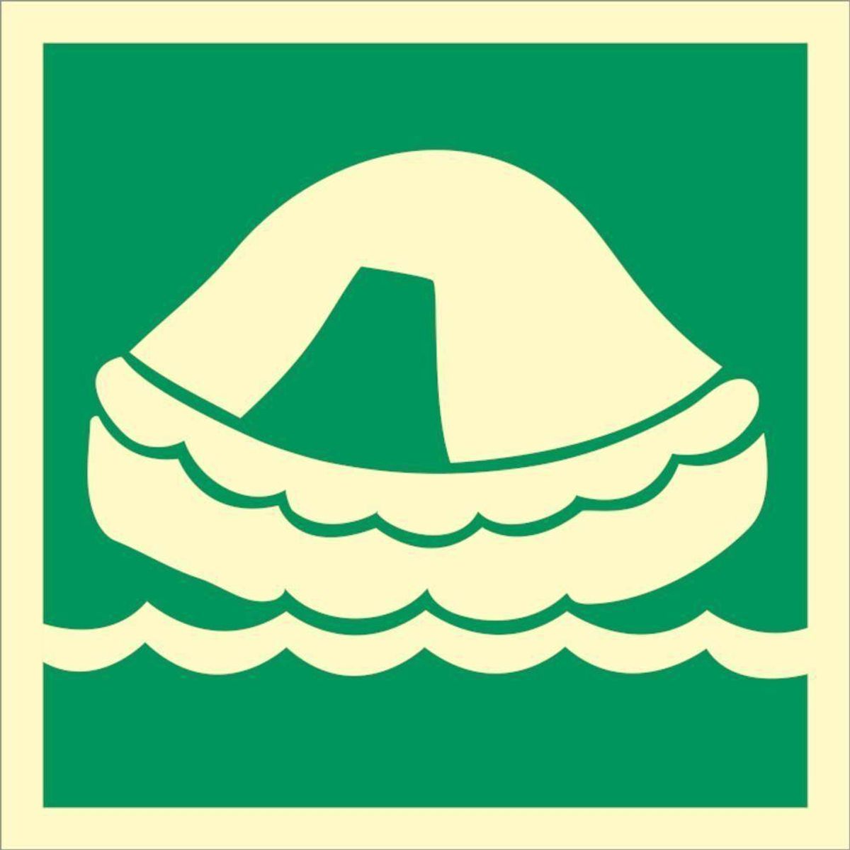 Sign IMO Liferaft