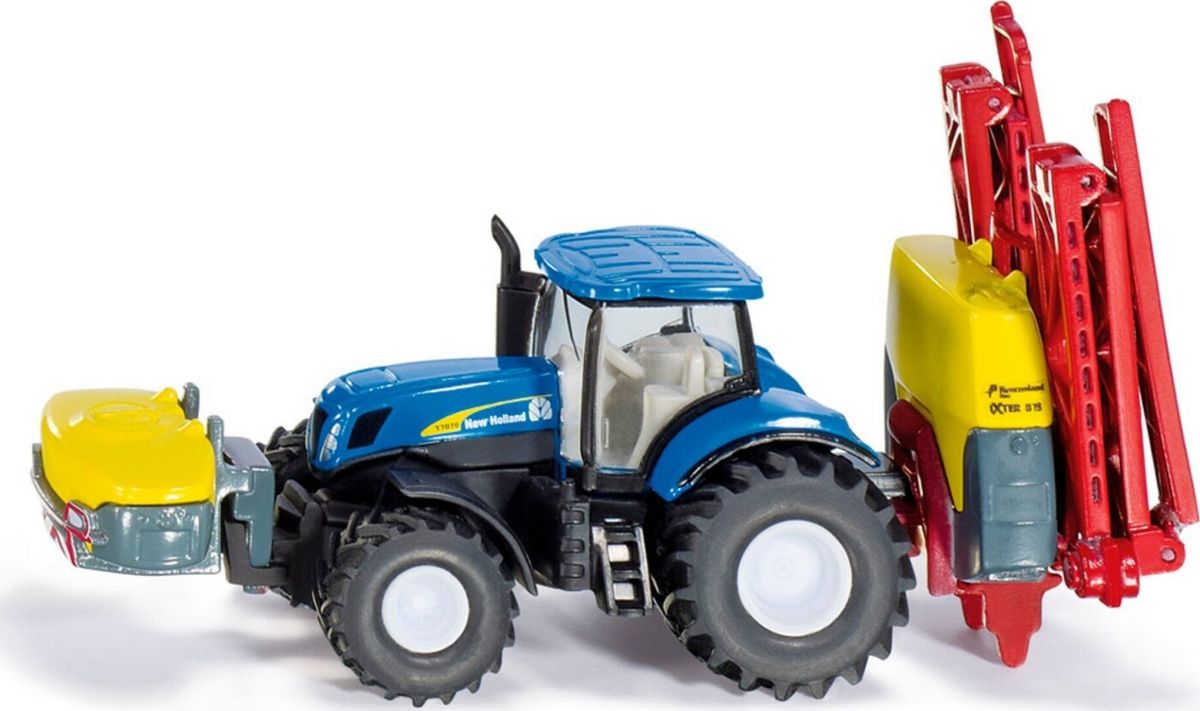 Siku - New Holland Traktor Med Trailersprøjte Legetøj - 1:87 - 1799