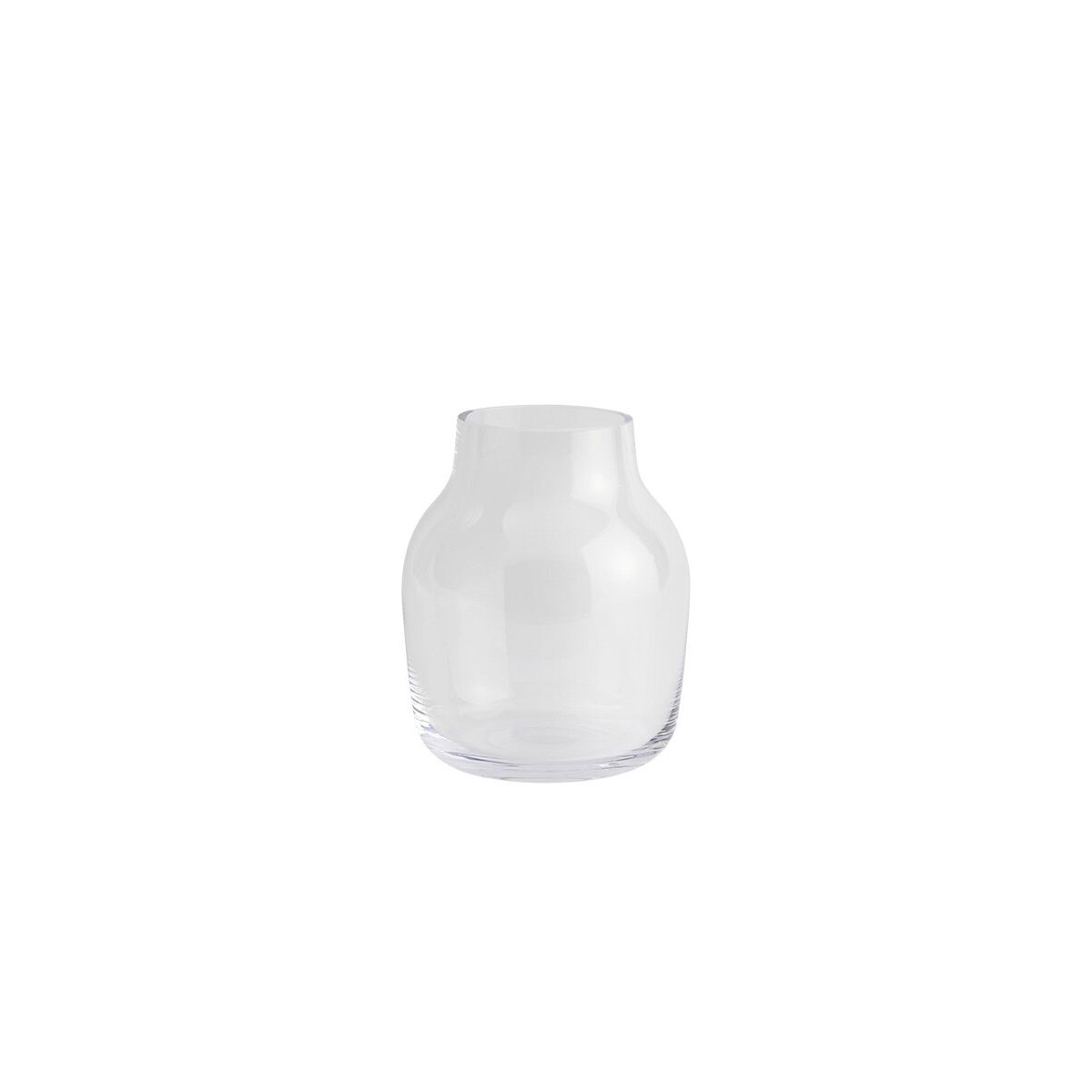 Silent Vase, Ø 11 cm fra Muuto (Clear)