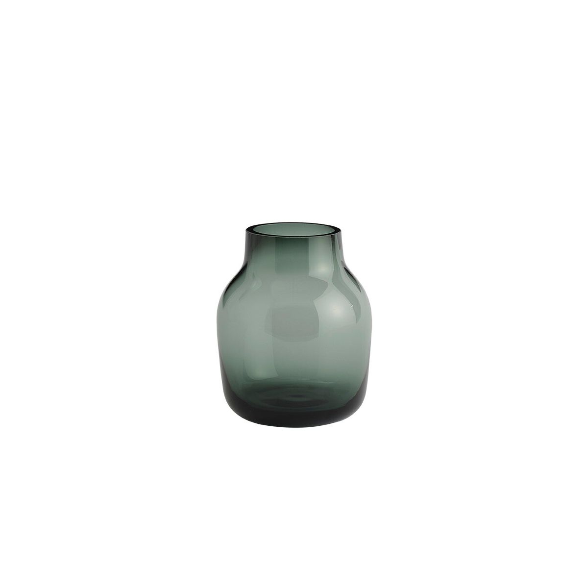 Silent Vase, Ø 11 cm fra Muuto (Dark green)