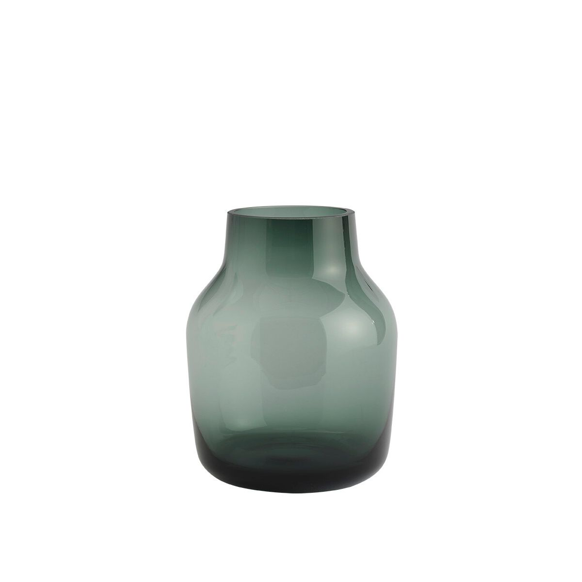 Silent Vase, Ø 15 cm fra Muuto (Dark green)