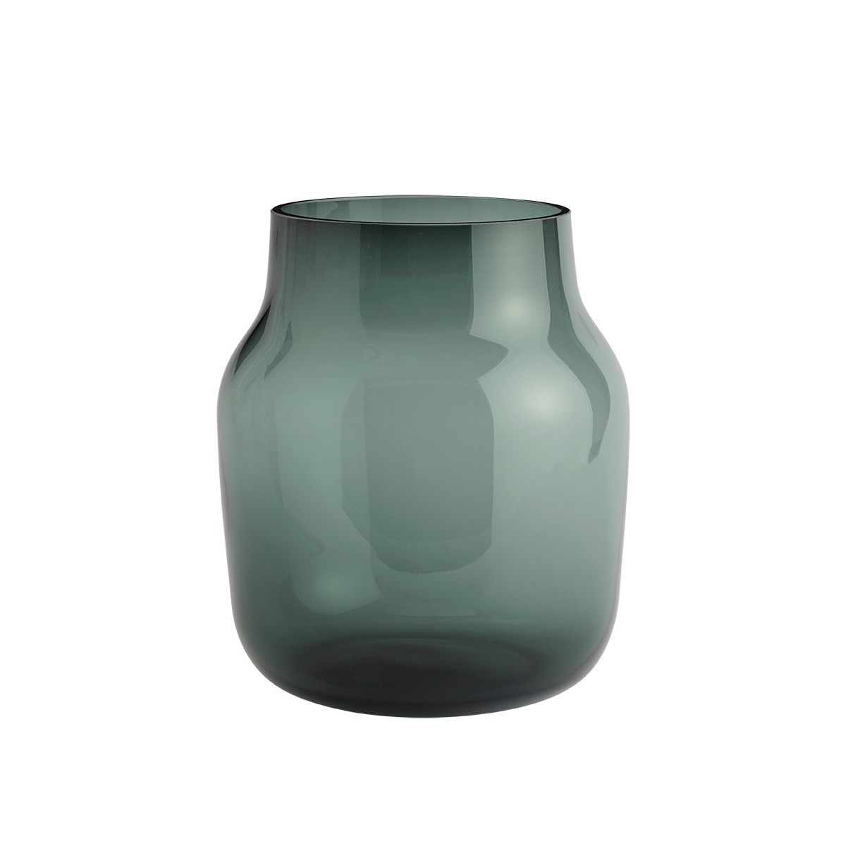 Silent Vase, Ø 20 cm fra Muuto (Dark green)