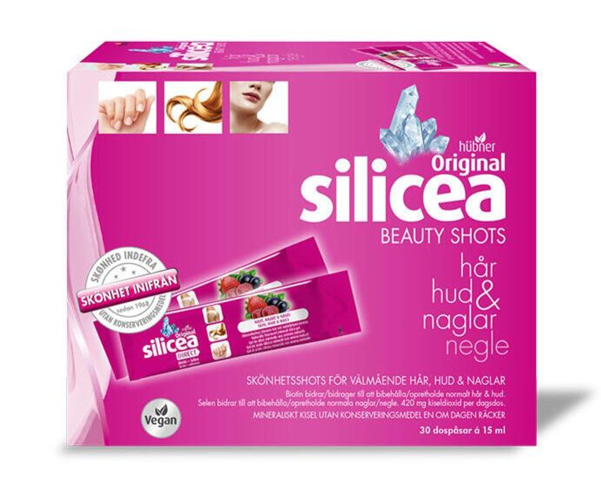 Silicea Beauty Shots Hår, Hud og Negle - indeholder 30 poser x15ml, 450 ml