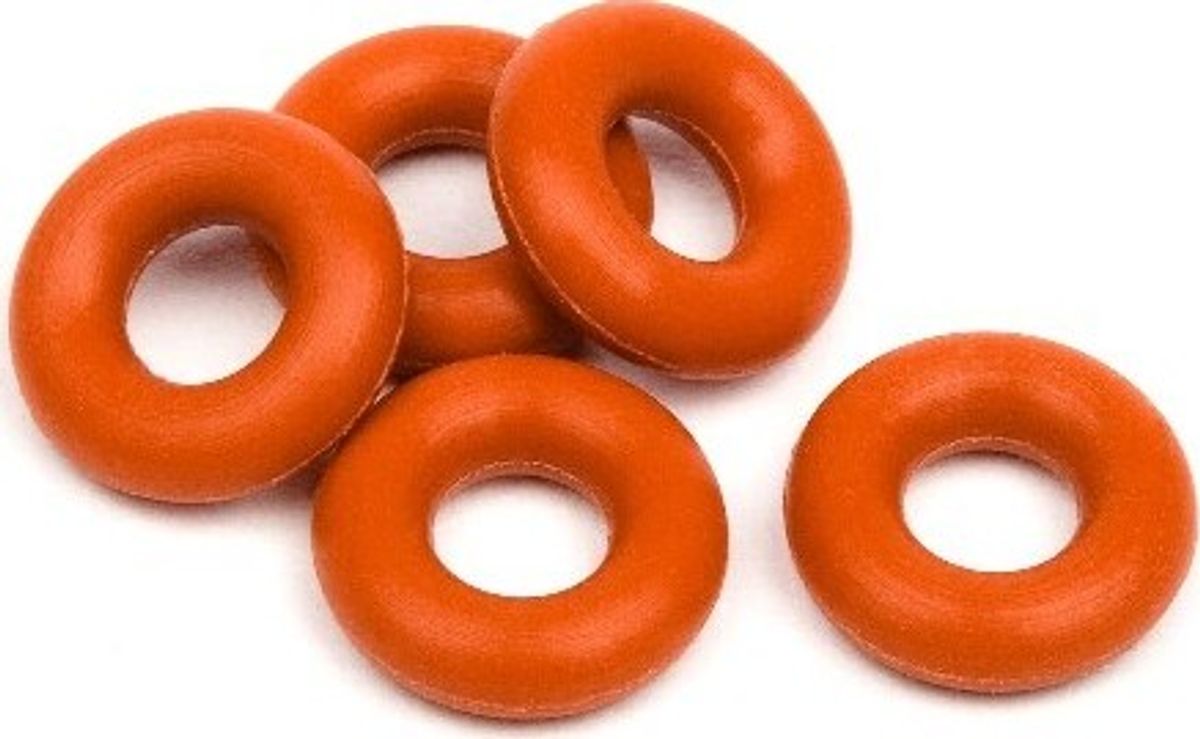 Silicon O-ring P-3 (red) (5 Pcs) - Hp6819 - Hpi Racing