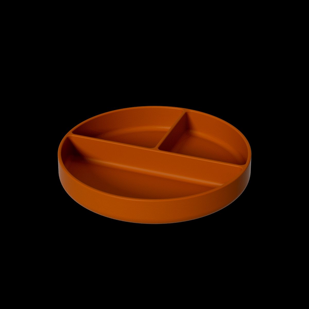 Silicone plate, pumpkin