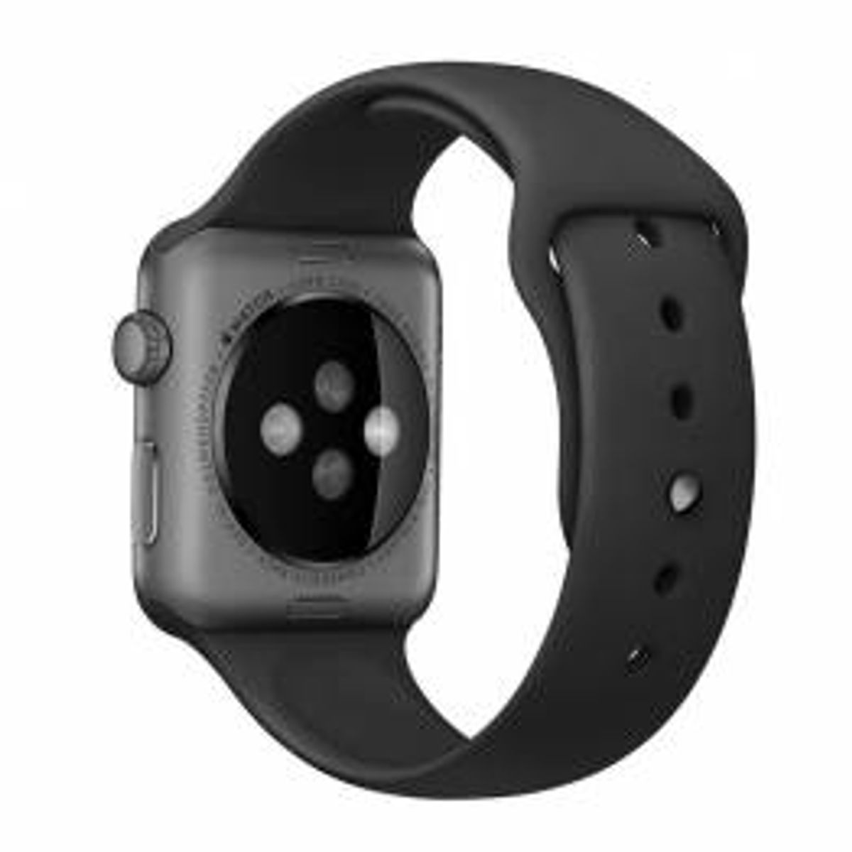 Silikone rem til Apple Watch - flere flotte farver, Størrelse 42mm (2014-2018), 44, 45, 46 & 49mm, Farve Sort