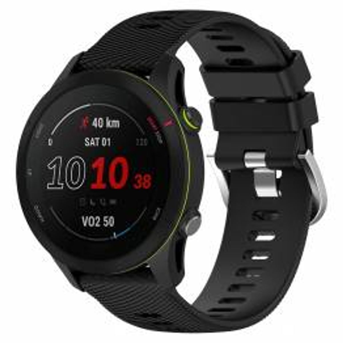 Silikone rem til Samsung Galaxy Watch Active 2 - 44mm - Sort