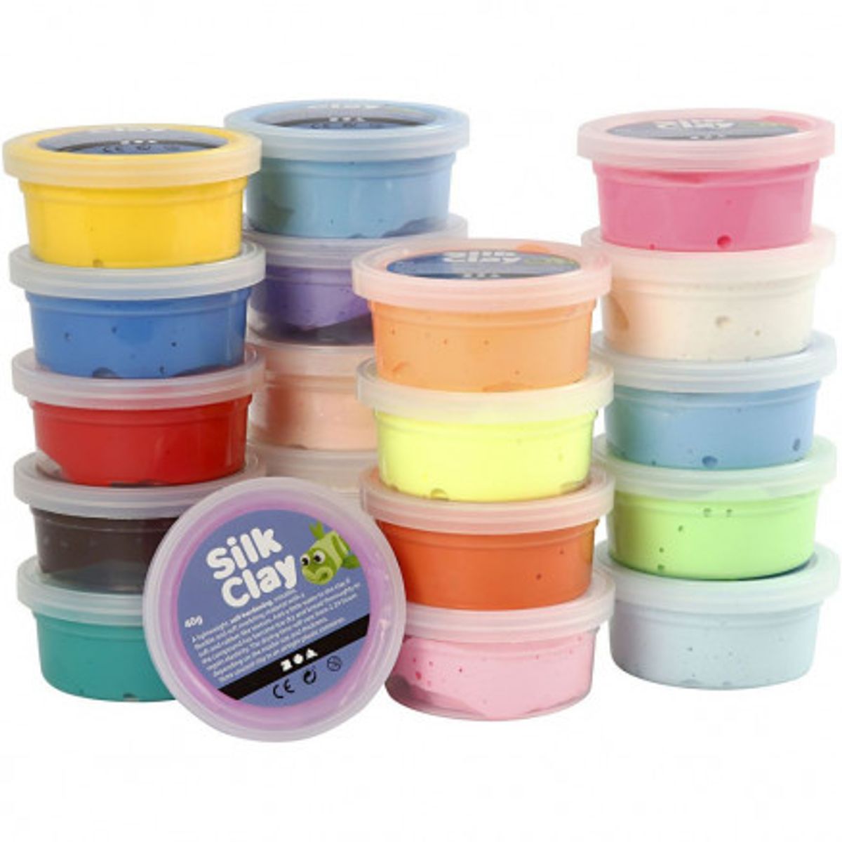 Silk Clay ® Ass. Farver 40g - 20 stk