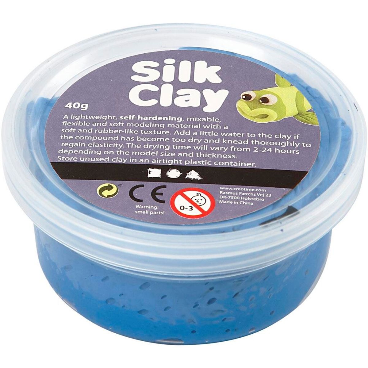 Silk Clay, blå, 40 g